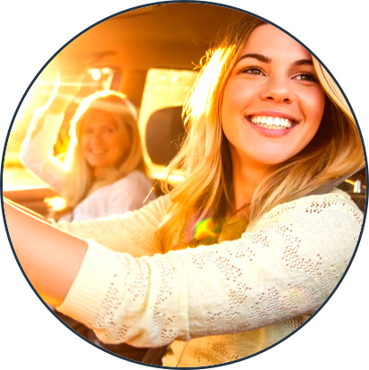 Mujeres tomándose una selfie.